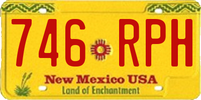 NM license plate 746RPH
