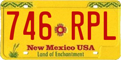 NM license plate 746RPL