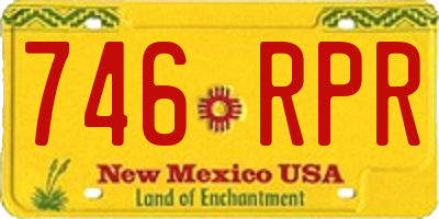 NM license plate 746RPR