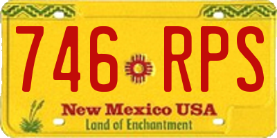 NM license plate 746RPS