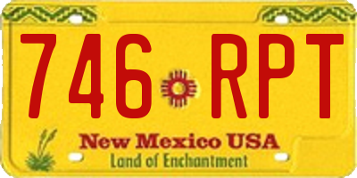 NM license plate 746RPT
