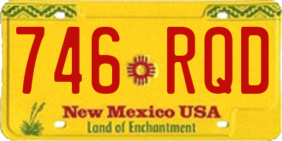 NM license plate 746RQD