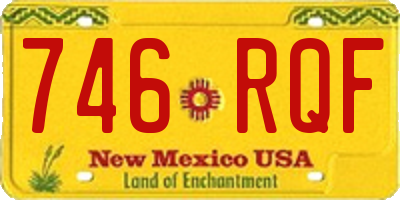 NM license plate 746RQF