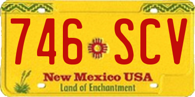 NM license plate 746SCV