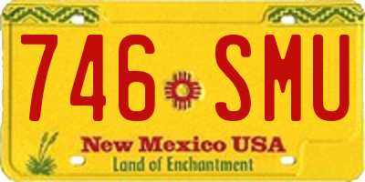 NM license plate 746SMU