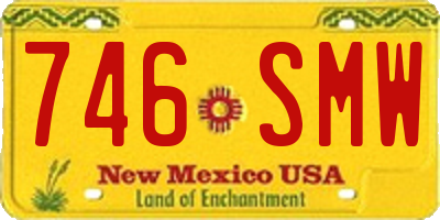NM license plate 746SMW