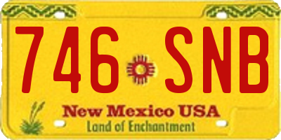 NM license plate 746SNB