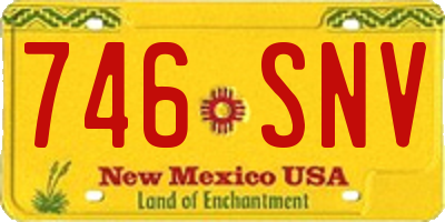 NM license plate 746SNV