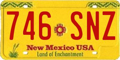 NM license plate 746SNZ