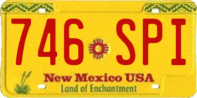 NM license plate 746SPI