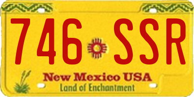 NM license plate 746SSR