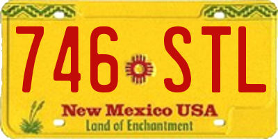 NM license plate 746STL