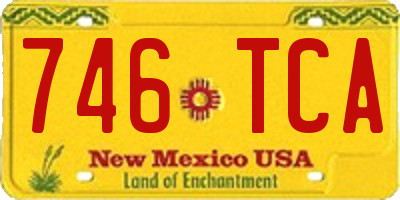 NM license plate 746TCA