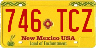 NM license plate 746TCZ
