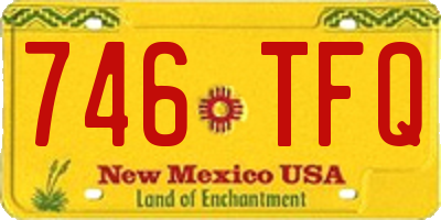 NM license plate 746TFQ