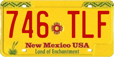 NM license plate 746TLF