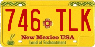 NM license plate 746TLK