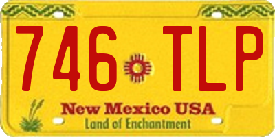 NM license plate 746TLP