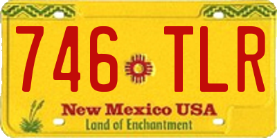 NM license plate 746TLR