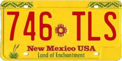 NM license plate 746TLS
