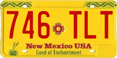 NM license plate 746TLT