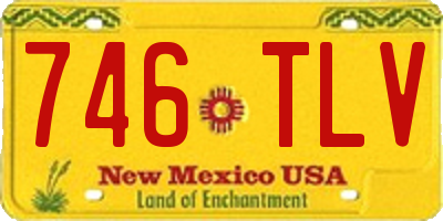 NM license plate 746TLV