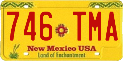 NM license plate 746TMA