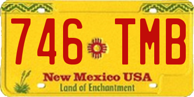 NM license plate 746TMB