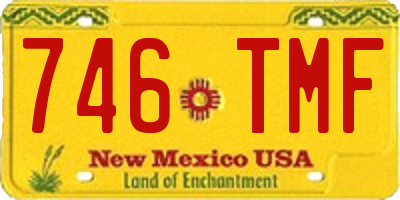 NM license plate 746TMF