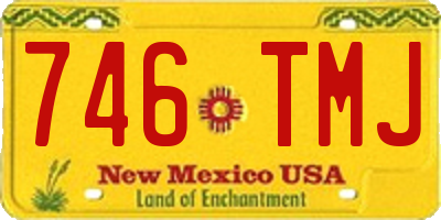 NM license plate 746TMJ