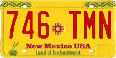 NM license plate 746TMN