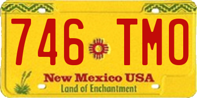 NM license plate 746TMO
