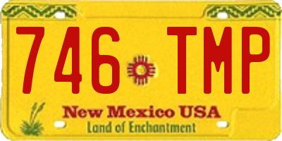 NM license plate 746TMP