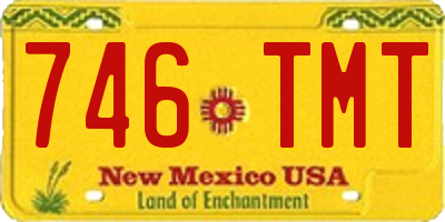 NM license plate 746TMT