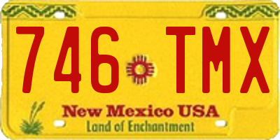 NM license plate 746TMX