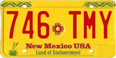 NM license plate 746TMY