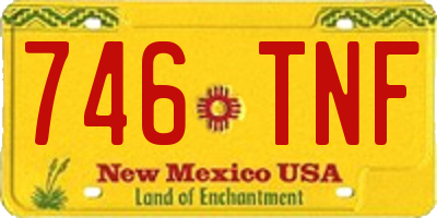 NM license plate 746TNF