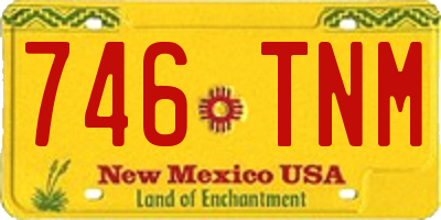 NM license plate 746TNM