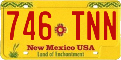 NM license plate 746TNN