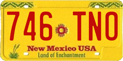 NM license plate 746TNO