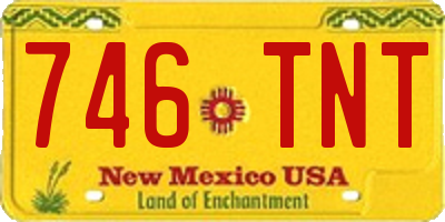NM license plate 746TNT