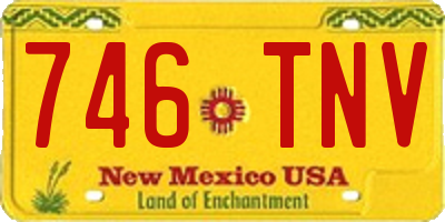 NM license plate 746TNV