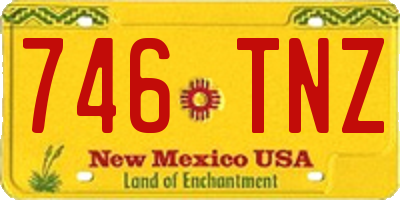 NM license plate 746TNZ