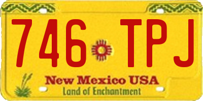 NM license plate 746TPJ