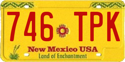 NM license plate 746TPK