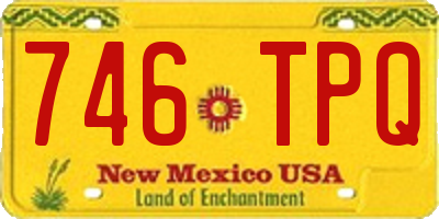 NM license plate 746TPQ