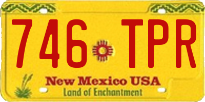 NM license plate 746TPR