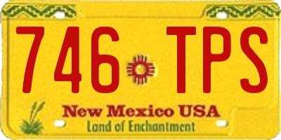 NM license plate 746TPS