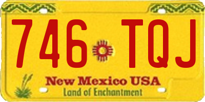 NM license plate 746TQJ