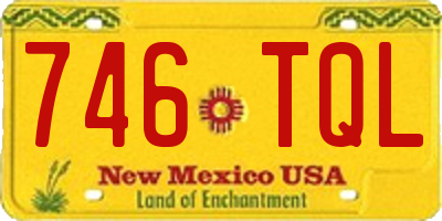 NM license plate 746TQL